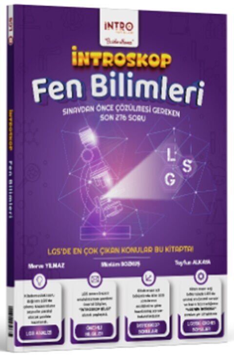 İntro Yayınları 8. Sınıf LGS Fen Bilimleri İntroskop Soru Bankası