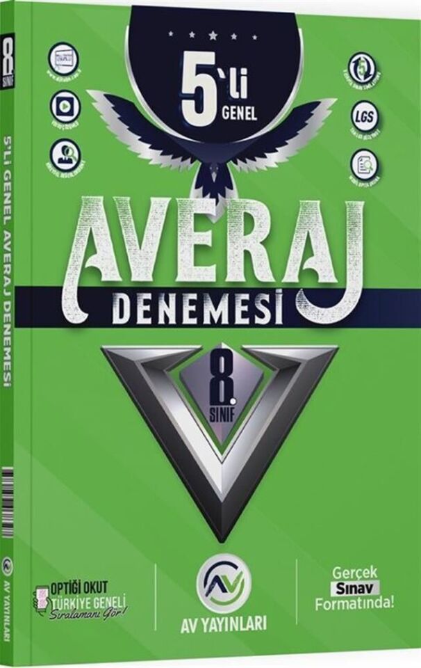Av Akıllı Versiyon Yayınları 8. Sınıf LGS 5 li Averaj Deneme