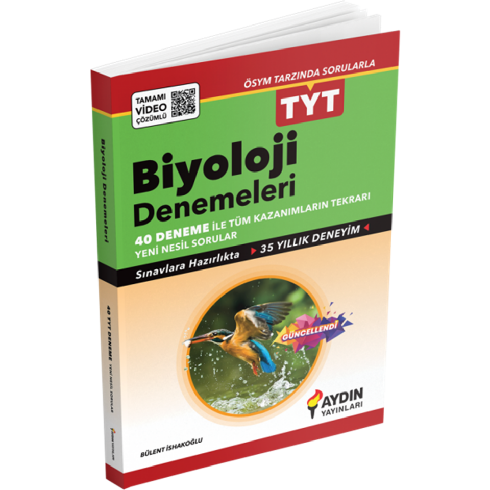 Aydın Yayınları TYT Biyoloji 40 lı Deneme