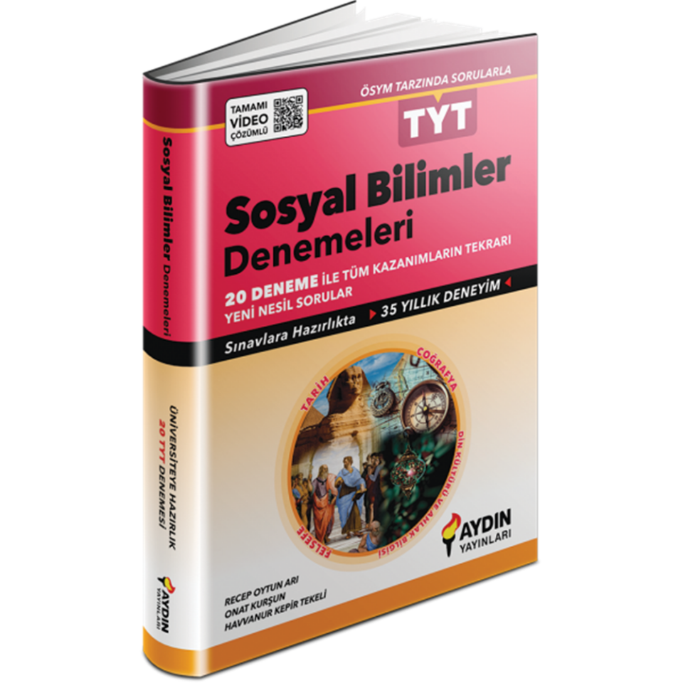 Aydın Yayınları TYT Sosyal Bilimler 20 li Denemeleri