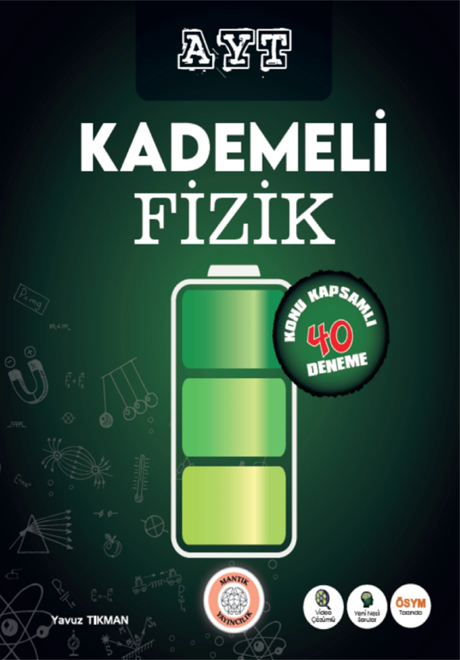 Mantık Yayınları AYT Kademeli Fizik Denemeleri