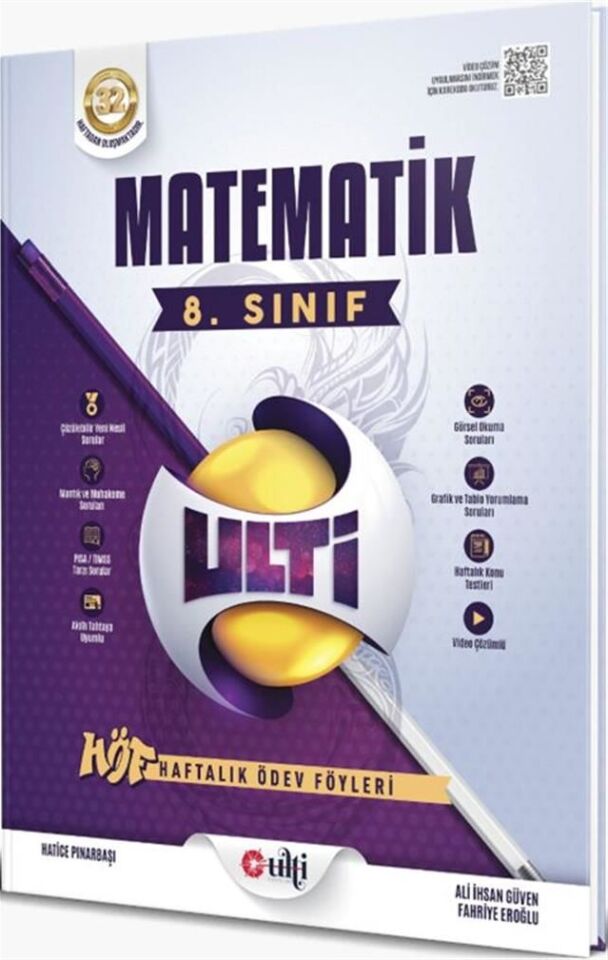Ulti Yayınları 8. Sınıf LGS Matematik Haftalık Ödev Föyleri