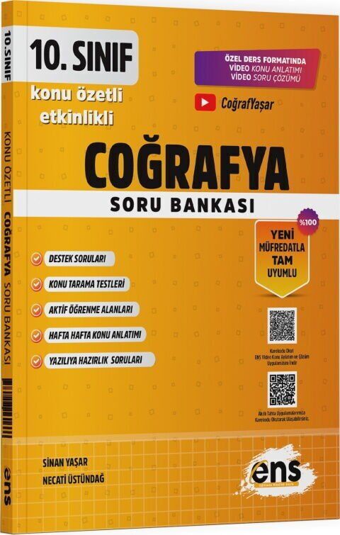 ENS Yayıncılık 10. Sınıf Coğrafya Etkinlikli Soru Bankası