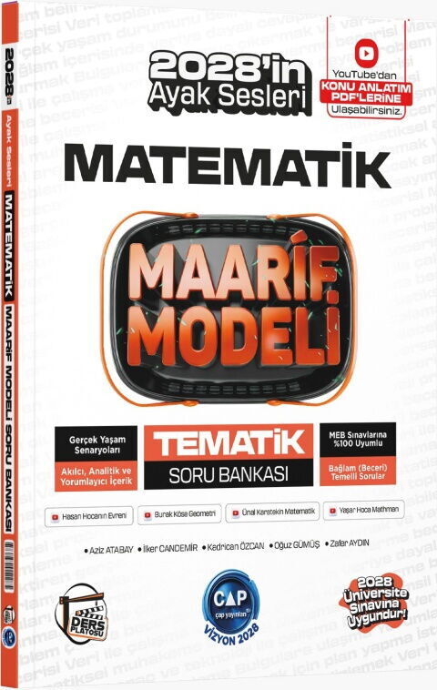 Çap Yayınları Üniversiteye Hazırlık Matematik Ders Platosu Maarif Modeli Tematik Soru Bankası