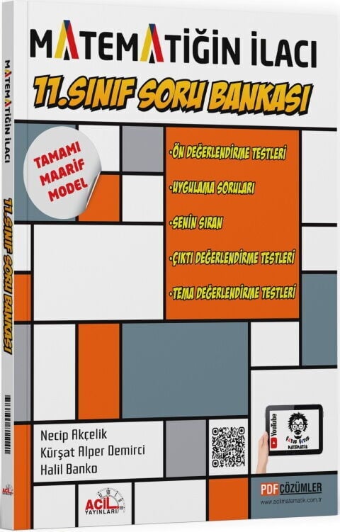 Acil Yayınları 11. Sınıf Matematiğin İlacı Maarif Soru Bankası