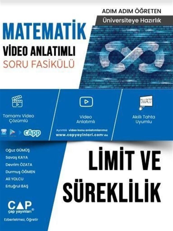 Çap Yayınları Limit ve Süreklilik Konu Anlatımlı Soru Bankası