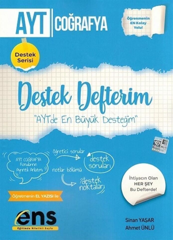 ENS Yayıncılık AYT Coğrafya Destek Defterim