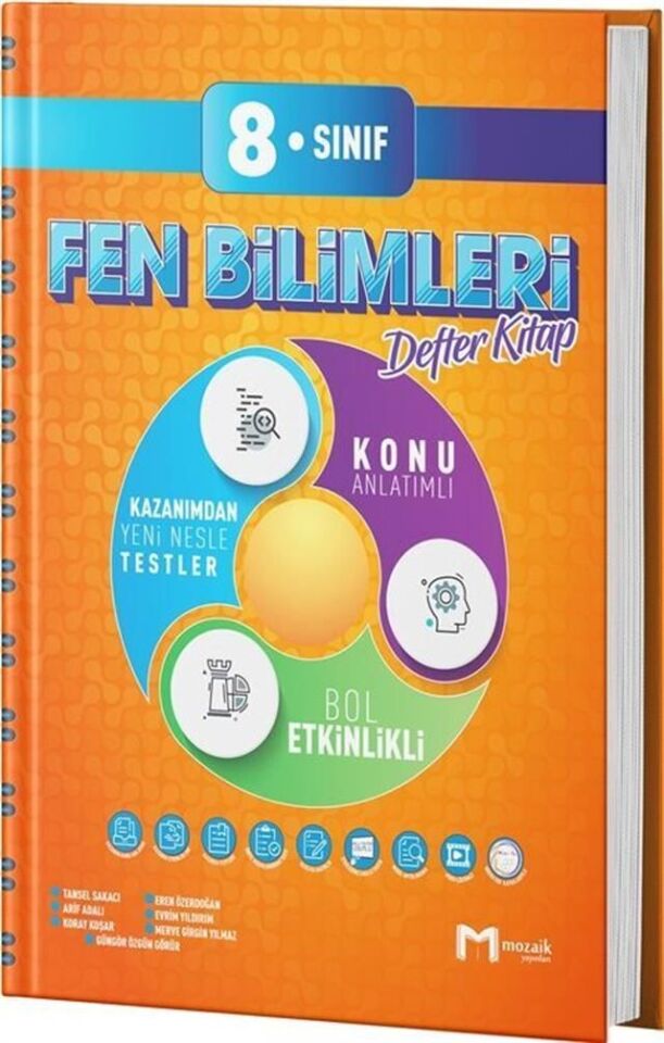 Mozaik Yayınları 8. Sınıf Fen Bilimleri Fasikül Defter