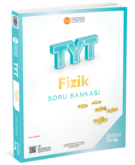 ÜçDörtBeş Yayınları 2026 TYT Fizik Soru Bankası -345