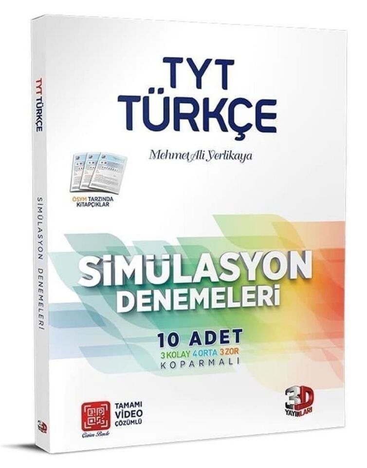 3D Yayınları TYT Türkçe Simülasyon Denemeleri