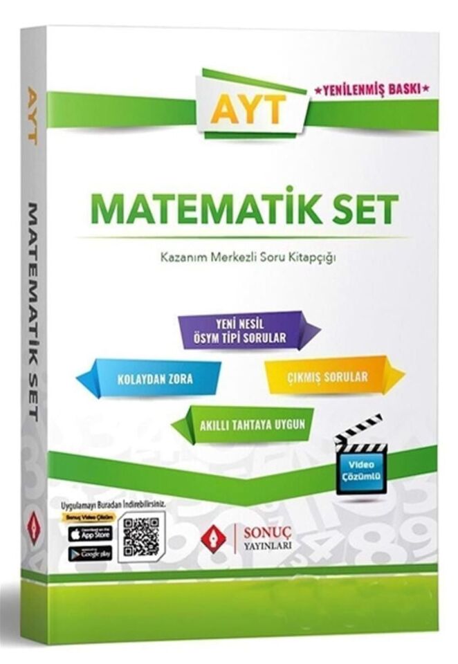 Sonuç Yayınları AYT Matematik Kazanım Merkezli Soru Bankası Seti Yenilenmiş Baskı