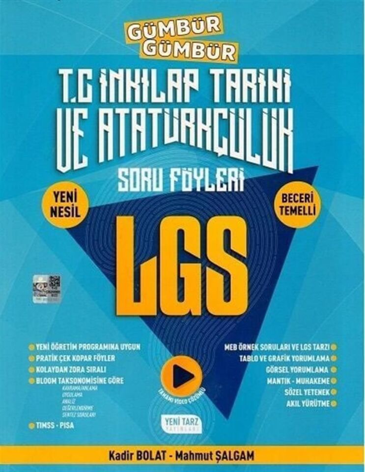 Yeni Tarz 8. Sınıf LGS T. C. İnkılap Tarihi ve Atatürkçülük Gümbür Gümbür Soru Föyleri