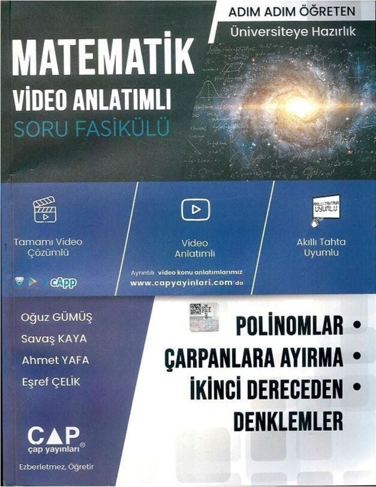 Çap Yayınları Polinomlar Çarpanlara Ayırma İkinci Dereceden Denklemler