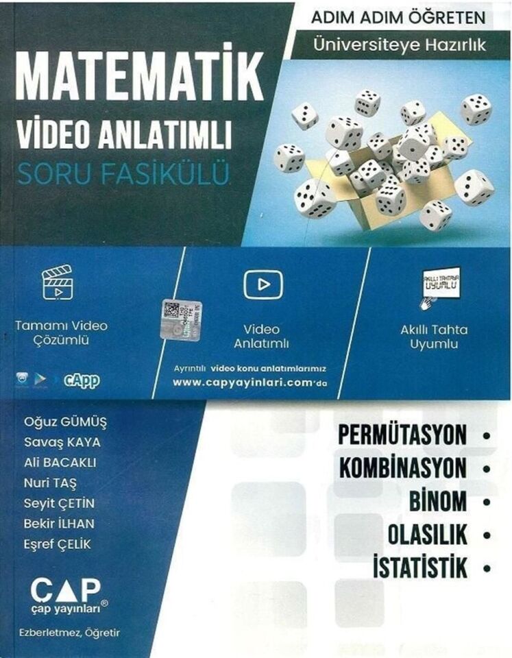 Çap Yayınları Permütasyon Kombinasyon Binom Olasılık İstatistik