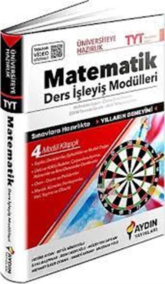 Aydın Yayınları TYT Matematik Üniversiteye Hazırlık Ders İşleyiş Modülleri