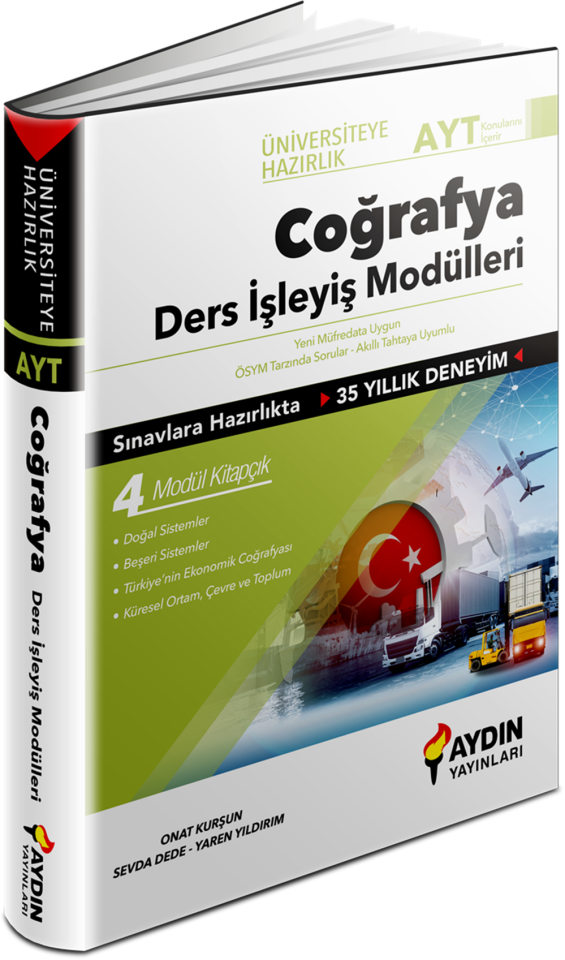 Aydın Yayınları AYT Coğrafya Üniversiteye Hazırlık Ders İşleyiş Modülleri