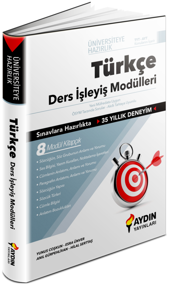 Aydın Yayınları TYT Türkçe Üniversiteye Hazırlık Ders İşleyiş Modülleri