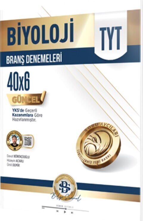 Bilgi Sarmal Yayınları TYT Biyoloji 40 x 6 Branş Denemeleri