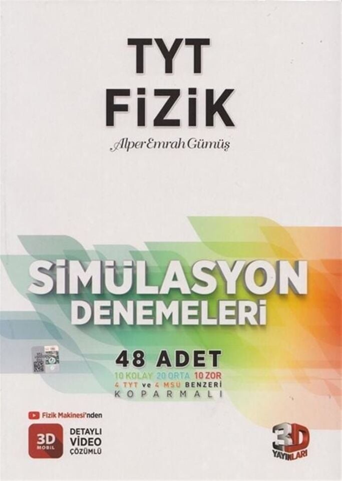 3D Yayınları TYT Fizik Simülasyon 48 Deneme