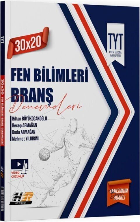 Hız ve Renk Yayınları TYT Fen Bilimleri 30 x 20 Denemeleri
