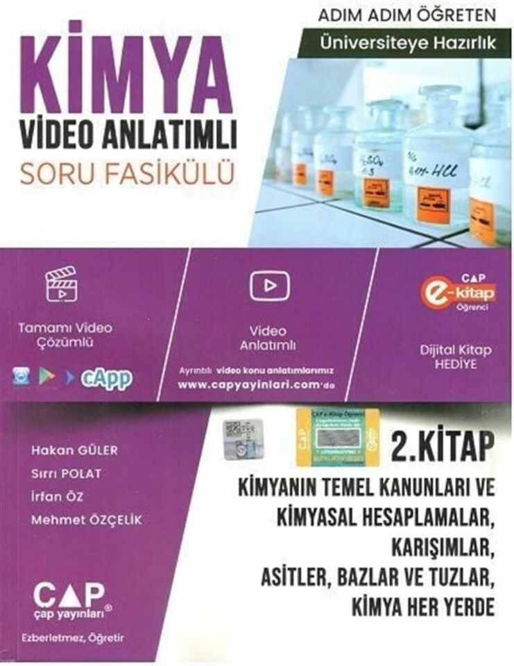 Çap Yayınları Kimya 2. Kitap Konu Anlatımlı Soru Bankası