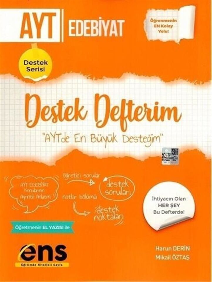 ENS Yayıncılık AYT Türk Dili ve Edebiyatı Destek Defterim