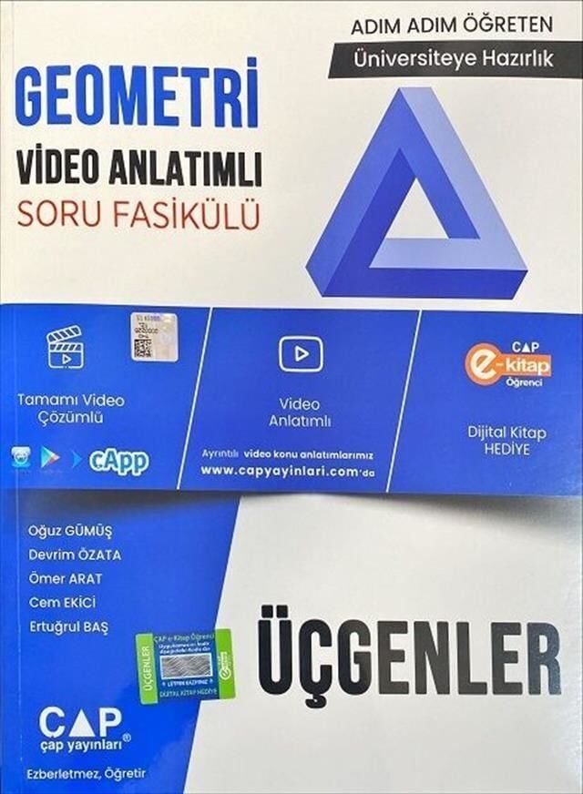Çap Yayınları Üniversite Hazırlık Geometri Üçgenler Konu Anlatımlı Soru Fasikülü