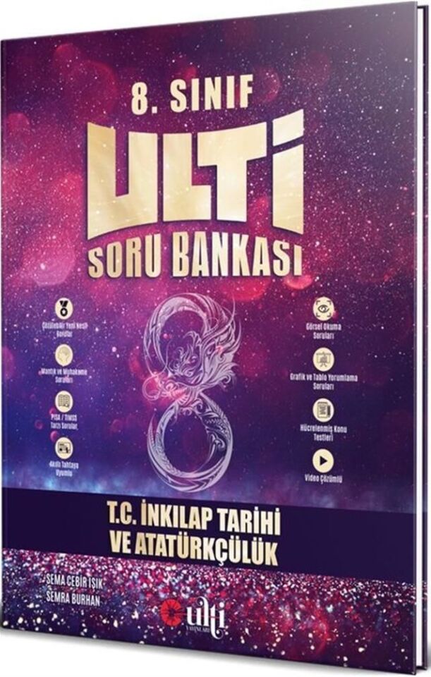 Ulti Yayınları 8. Sınıf LGS T.C. İnkılap Tarihi ve Atatürkçülük Soru Bankası