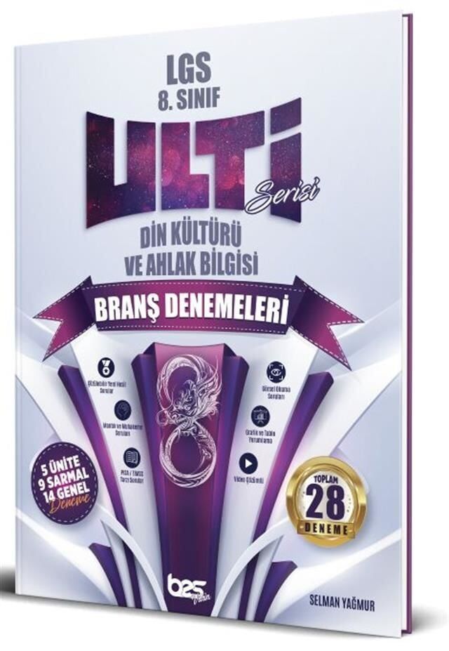 Ulti Yayınları 8. Sınıf LGS Din Kültürü ve Ahlak Bilgisi Denemeleri