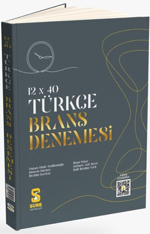Süre Yayınları TYT Türkçe 12 x 40 Branş Denemesi