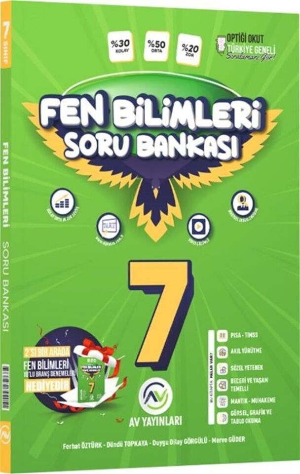 Av Yayınları 7. Sınıf Fen Bilimleri Soru Bankası