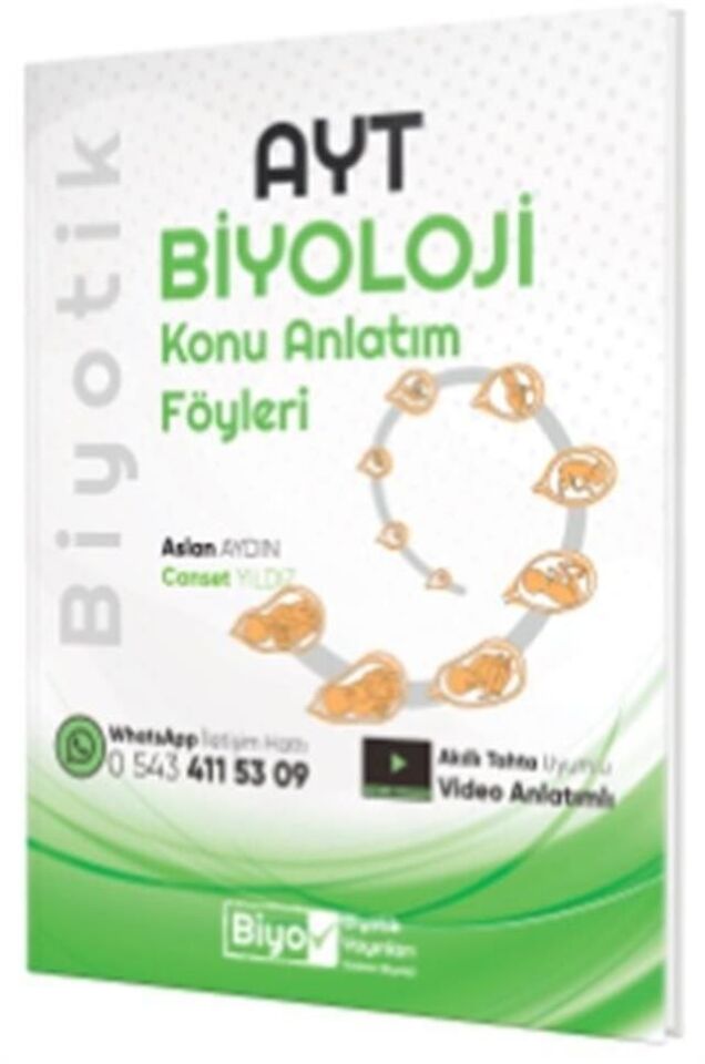 Biyotik Yayınları AYT Biyoloji Konu Anlatım Föyleri