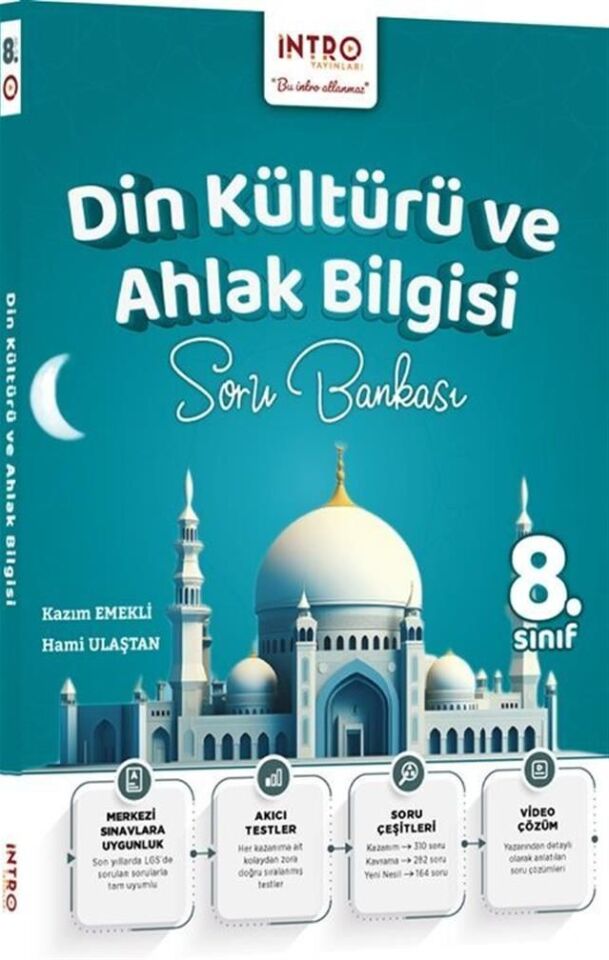 İntro Yayınları 8. Sınıf Din Kültürü ve Ahlak Bilgisi Soru Bankası